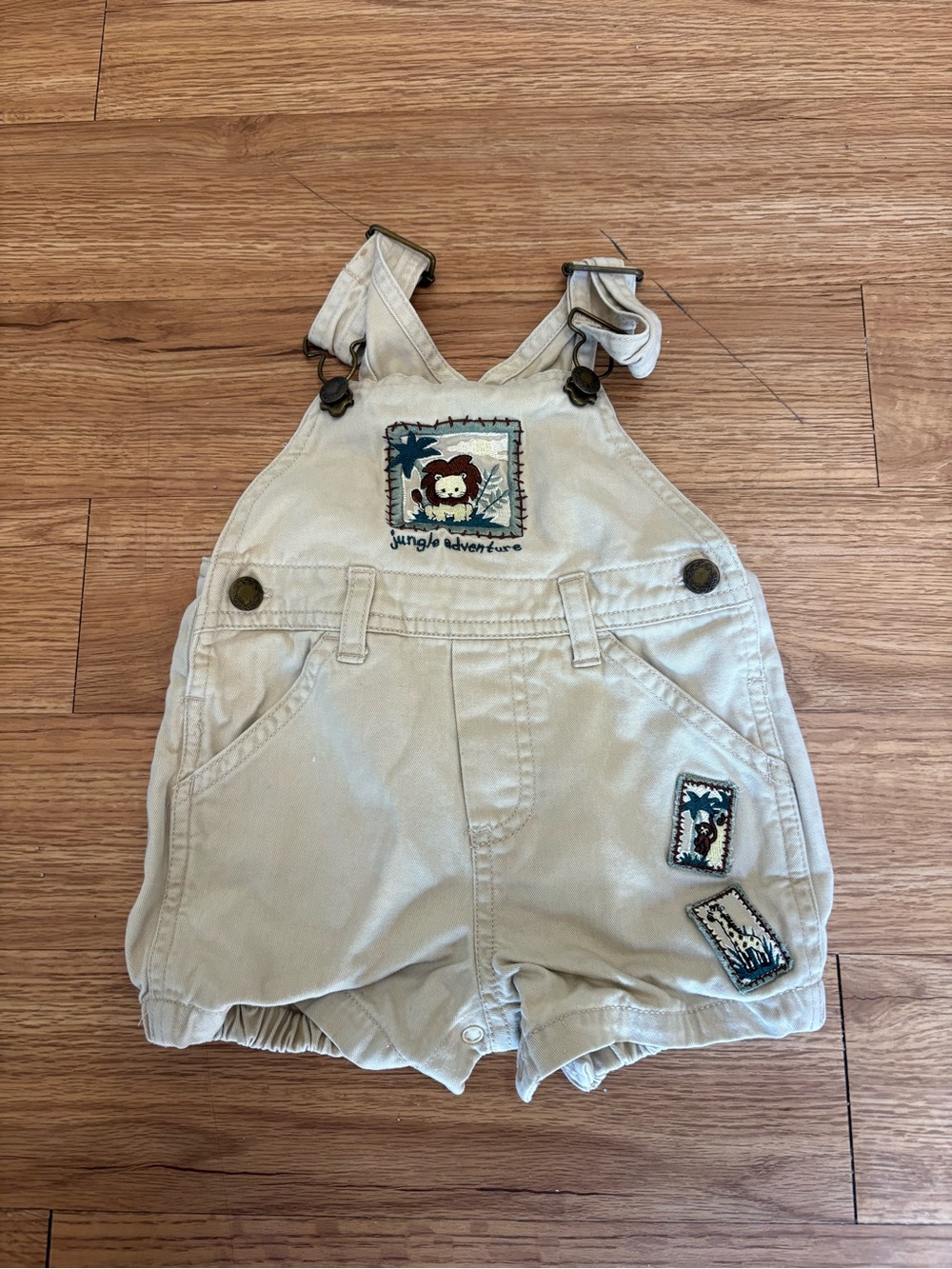Vintage Y2K Miniwear Jungle Safari 6-9 months Overalls
